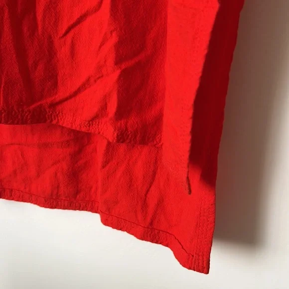 MADEWELL ♥️ Red Linen Viscose Tunic Dress Sz XS - Picture 7 of 9